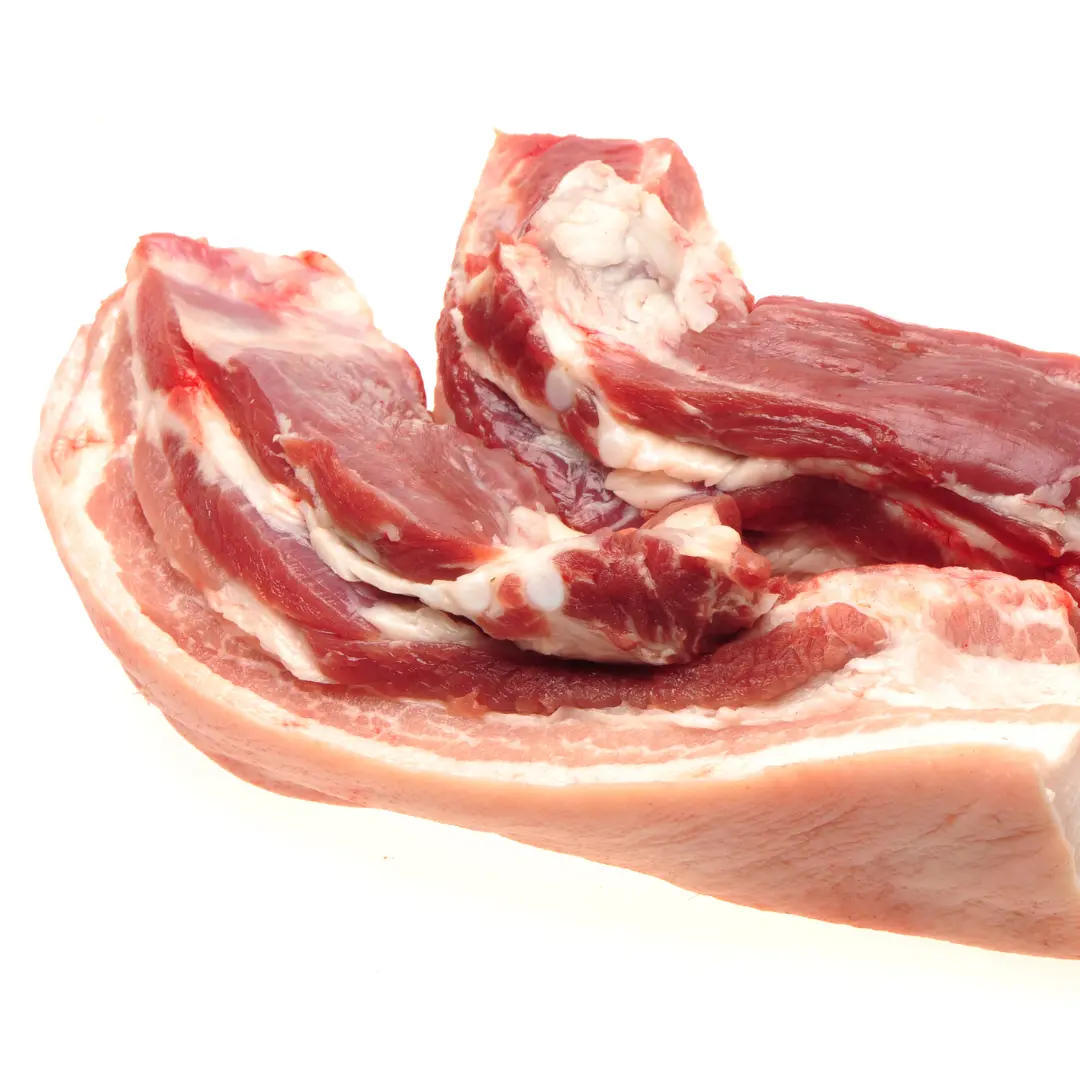 Pork belly isolated on