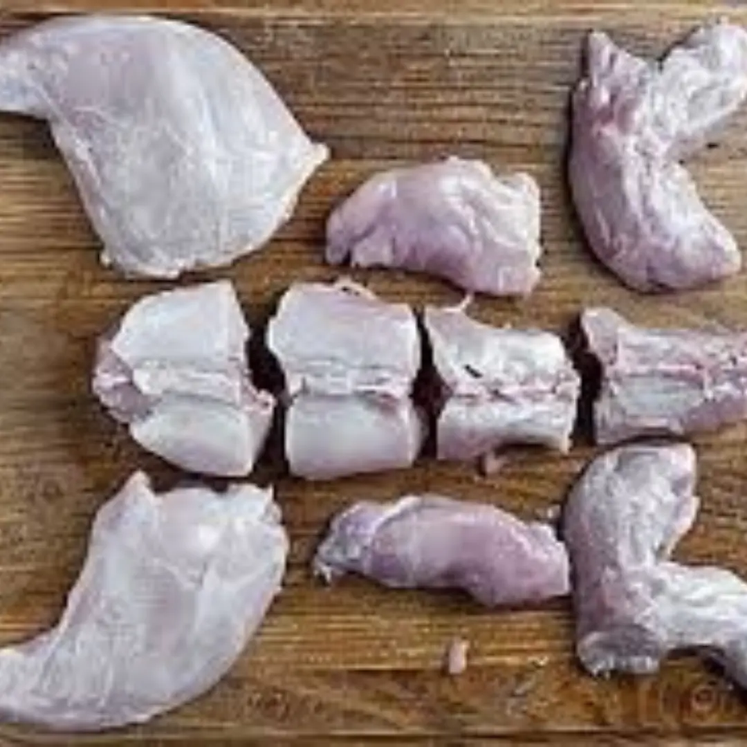 Rabbit 5-piece cut (forelegs, hind legs, loin)